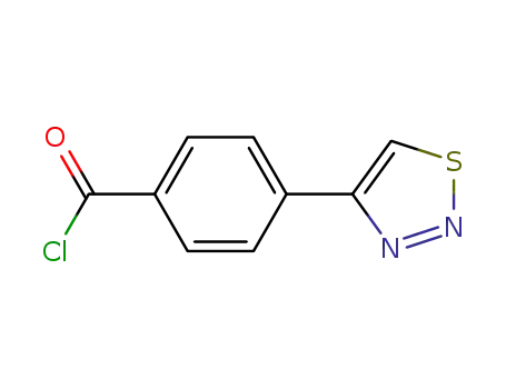 Molecular Structure of 465513-98-8 (4-(1,2,3-THIADIAZOL-4-YL)BENZOYL CHLORIDE)