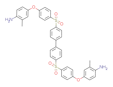 Molecular Structure of 1003601-35-1 (4,4'-bis[4-(4-amino-3-methylphenoxy)benzenesulfonyl]biphenyl)