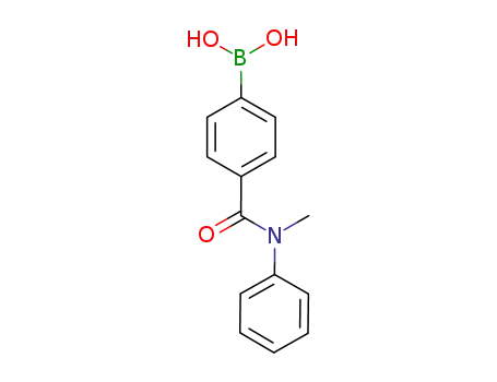 Molecular Structure of 874219-49-5 (4-(BENZYL(METHYL)CARBAMOYL)PHENYLBORONIC ACID)