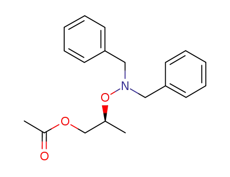 Molecular Structure of 1126795-32-1 ((2S)-2-[(dibenzylamino)oxy]propyl acetate)