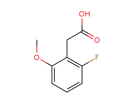 Molecular Structure of 500912-19-6 (2-Fluoro-6-methoxyphenylaceticacid)
