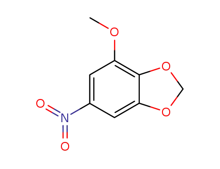 Molecular Structure of 51068-95-2 (1,3-Benzodioxole, 4-methoxy-6-nitro-)