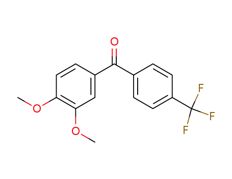 Molecular Structure of 116412-99-8 (4’-trifluoromethyl-3,4-dimethoxybenzophenone)