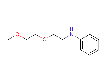Molecular Structure of 189077-66-5 (N-(2-(2-methoxyethoxy)ethyl)aniline)