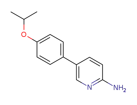 Molecular Structure of 1044239-22-6 (5-[4-(1-Methylethoxy)phenyl]-2-pyridinamine)