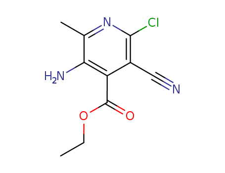 4-Pyridinecarboxylic acid, 3-amino-6-chloro-5-cyano-2-methyl-, ethyl ester