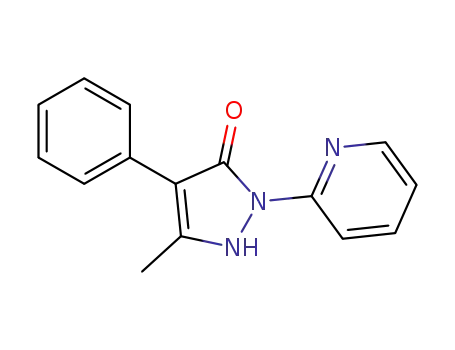 Molecular Structure of 101800-02-6 (5-methyl-4-phenyl-2-(pyridin-2-yl)-1H-pyrazol-3(2H)-one)