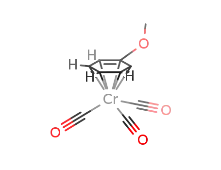 Molecular Structure of 89974-41-4 ((η(6)-benzyl methyl ether)tricarbonyl chromium)