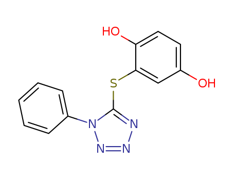 1,4-Benzenediol, 2-[(1-phenyl-1H-tetrazol-5-yl)thio]-