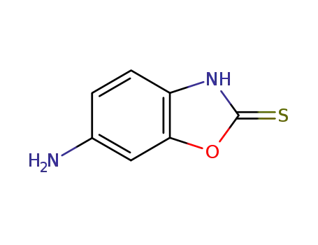 Molecular Structure of 4694-92-2 (6-AMINO-BENZOOXAZOLE-2-THIOL)