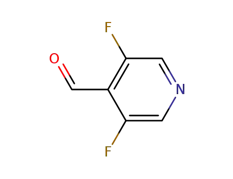 Molecular Structure of 870234-98-3 (3,5-Difluoro-4-pyridinecarboxaldehyde)