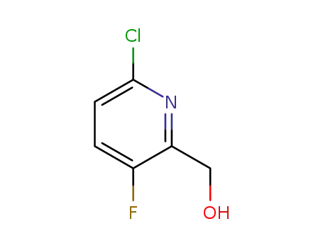Molecular Structure of 884494-80-8 (6-Chloro-3-fluoro-2-(hydroxymethyl)pyridine)