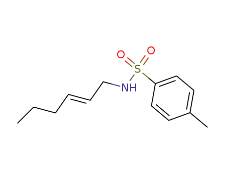 Molecular Structure of 90036-70-7 (Benzenesulfonamide, N-2-hexenyl-4-methyl-, (E)-)