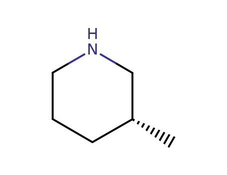 Molecular Structure of 16078-25-4 ((R)-(-)-3-METHYLPIPERIDINE)