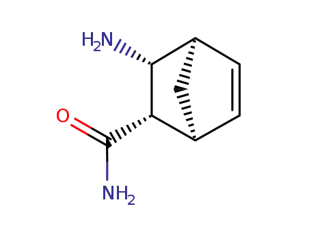 Molecular Structure of 105786-40-1 (3-EXO-AMINOBICYCLO[2.2.1]HEPT-5-ENE-2-EXO-CARBOXAMIDE)