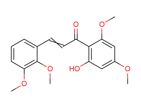 Molecular Structure of 76554-75-1 (2-Propen-1-one,
3-(2,3-dimethoxyphenyl)-1-(2-hydroxy-4,6-dimethoxyphenyl)-)
