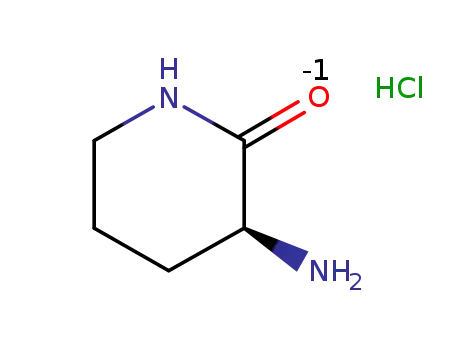 Molecular Structure of 406216-02-2 (3-(R)-AMINO-PIPERIDIN-2-ONE HYDROCHLORIDE)