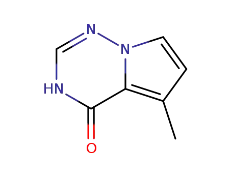 Molecular Structure of 529508-54-1 (Pyrrolo[2,1-f][1,2,4]triazin-4(1H)-one, 5-methyl- (9CI))