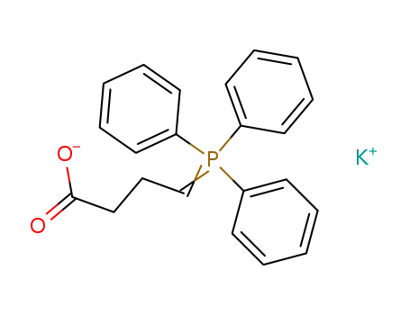 Molecular Structure of 113428-25-4 (Butanoic acid, 4-(triphenylphosphoranylidene)-, potassium salt)