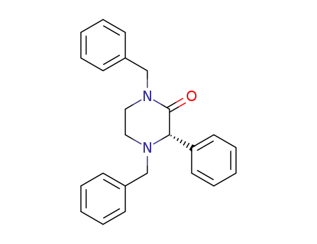 Molecular Structure of 1327310-96-2 (1,4-dibenzyl-(S)-3-phenyl-2-piperazinone)