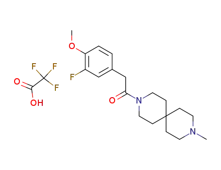 3-[(3-fluoro-4-methoxyphenyl)acetyl]-9-methyl-3,9-diazaspiro[5.5]undecane trifluoroacetic acid salt
