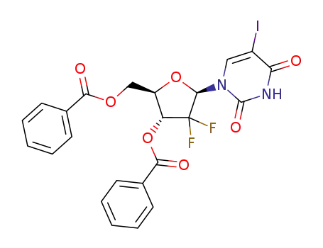 1-(3,5-di-O-benzoyl-2-deoxy-2,2-difluoro-β-D-erythro-pentofuranos-1-yl)-5-iodouracil