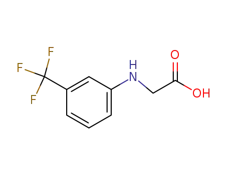 Molecular Structure of 349-81-5 (N-[3-(trifluoromethyl)phenyl]glycine)