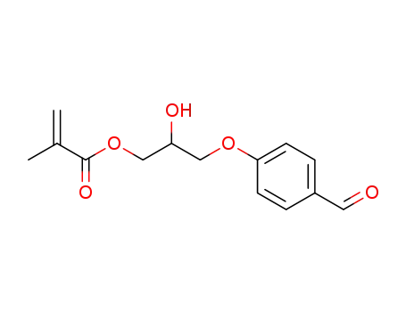 Molecular Structure of 101927-31-5 (2-Propenoic acid, 2-methyl-, 3-(4-formylphenoxy)-2-hydroxypropyl ester)