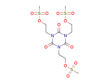 Molecular Structure of 4171-10-2 (1,3,5-tris(2-methylsulfonyloxyethyl)-1,3,5-triazinane-2,4,6-trione)