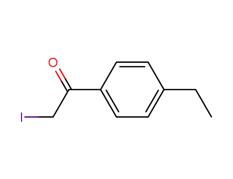 Molecular Structure of 143278-21-1 (Ethanone, 1-(4-ethylphenyl)-2-iodo-)