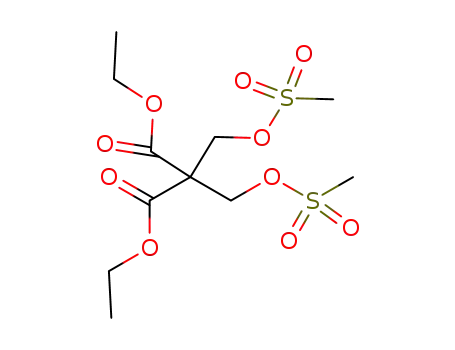 Molecular Structure of 440125-03-1 (2,2-BIS(METHYLSULFONYLOXYMETHYL)MALONIC ACID DIETHYL ESTER)