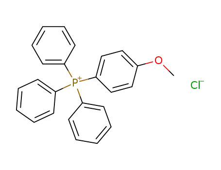 Molecular Structure of 51792-61-1 (Phosphonium, (4-methoxyphenyl)triphenyl-, chloride)