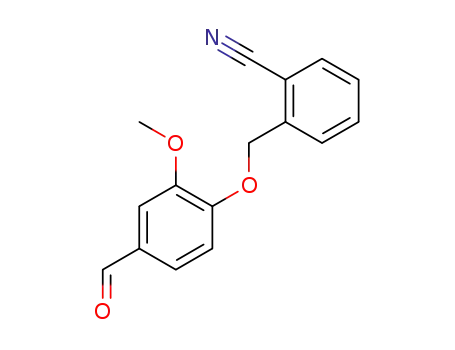 Molecular Structure of 443289-08-5 (2-[(4-formyl-2-methoxyphenoxy)methyl]benzonitrile)