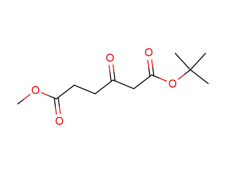 Molecular Structure of 66697-04-9 (Hexanedioic acid, 3-oxo-, 1-(1,1-dimethylethyl) 6-methyl ester)