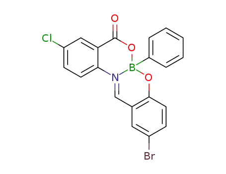 Molecular Structure of 1370731-89-7 ((N-B)-2-bromo-10-chloro-6-phenyl-8H-dibenzo[d,h][1,3,7,2]dioxazaborecin-8-one)