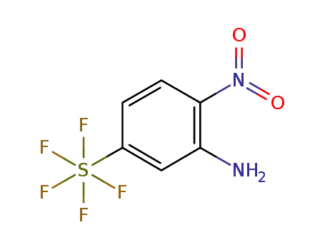 Molecular Structure of 1379803-65-2 (2-nitro-5-(pentafluorosulfanyl)aniline)