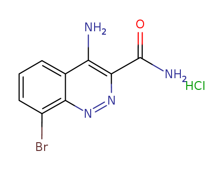 3-Cinnolinecarboxamide, 4-amino-8-bromo-, monohydrochloride(663948-23-0)
