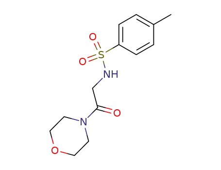 Molecular Structure of 115901-59-2 (Morpholine, 4-[[[(4-methylphenyl)sulfonyl]amino]acetyl]-)