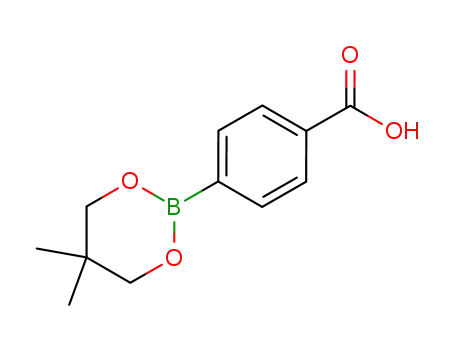 Molecular Structure of 62729-39-9 (4-(5,5-DIMETHYL-1,3,2-DIOXABORINAN-2-YL)BENZOIC ACID)
