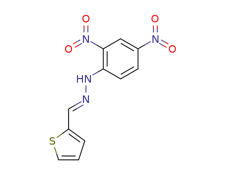 Molecular Structure of 24383-66-2 ((2E)-1-(2,4-dinitrophenyl)-2-(thiophen-2-ylmethylidene)hydrazine)