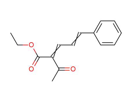 2,4-Pentadienoic acid, 2-acetyl-5-phenyl-, ethyl ester