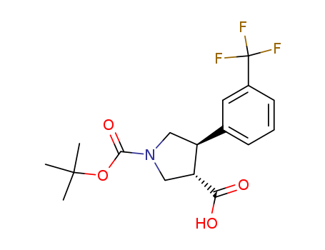 (3S,4R)-4-(3-Trifluoromethyl-phenyl)-pyrrolidine-1,3-dicarboxylic acid 1-tert-butyl ester
