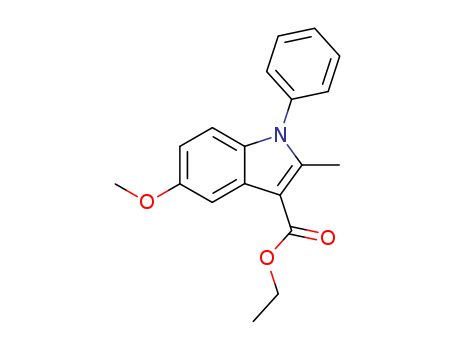 26582-44-5,ethyl 5-methoxy-2-methyl-1-phenyl-1H-indole-3-carboxylate,Indole-3-carboxylicacid, 5-methoxy-2-methyl-1-phenyl-, ethyl ester (6CI,8CI); Phemedol