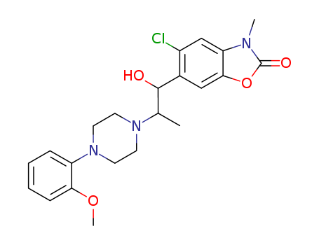 132634-45-8,5-chloro-6-{(1R,2R)-1-hydroxy-2-[4-(2-methoxyphenyl)piperazin-1-yl]propyl}-3-methyl-1,3-benzoxazol-2(3H)-one,