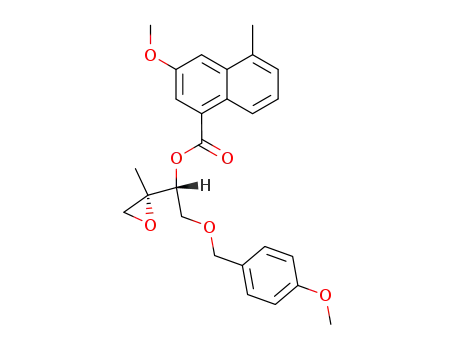 1-Naphthalenecarboxylic acid, 3-methoxy-5-methyl-,
(1R)-2-[(4-methoxyphenyl)methoxy]-1-[(2S)-2-methyloxiranyl]ethyl ester