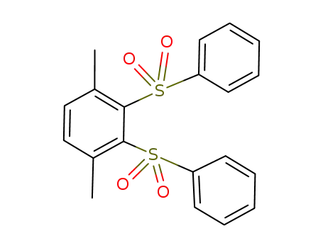 Molecular Structure of 81064-10-0 (Benzene, 1,4-dimethyl-2,3-bis(phenylsulfonyl)-)