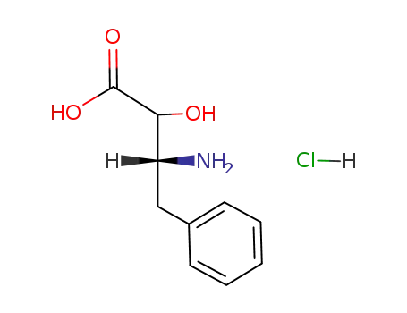 Molecular Structure of 129593-20-0 ((2S,3S)-3-Amino-2-Hydroxy-4-Phenylbutyric Acid Hydrochloride)