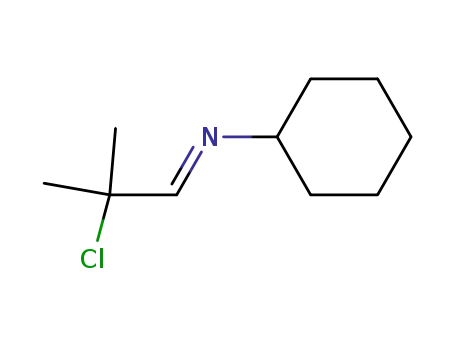 Cyclohexanamine, N-(2-chloro-2-methylpropylidene)-, (E)-
