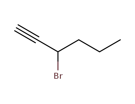 Molecular Structure of 49769-87-1 (1-Hexyne, 3-bromo-)