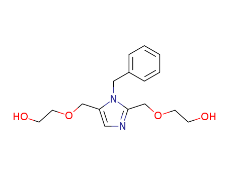Molecular Structure of 115912-72-6 (Ethanol,
2,2'-[[1-(phenylmethyl)-1H-imidazole-2,5-diyl]bis(methyleneoxy)]bis-)